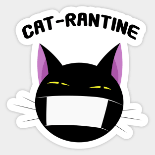 Quarantine cat Sticker